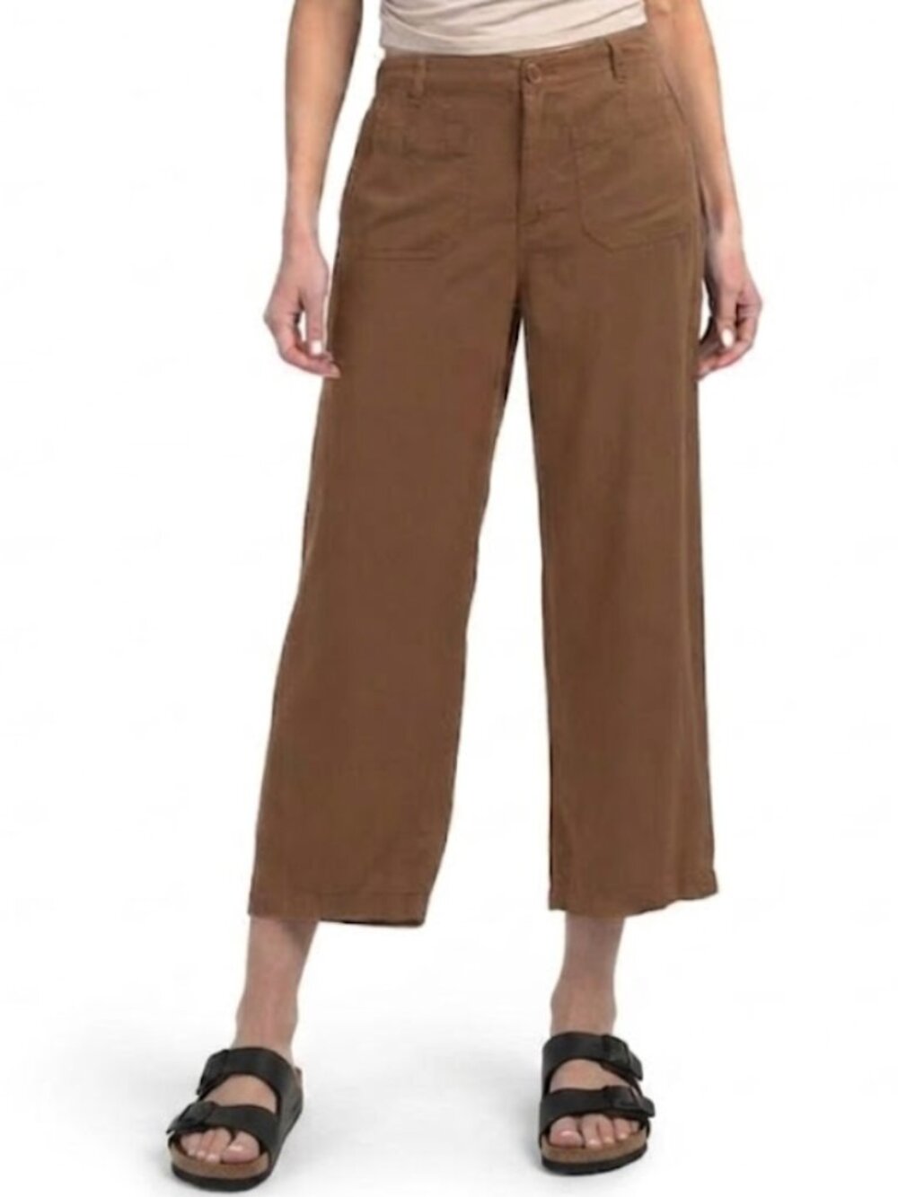 NWT Sanctuary | Supernova Cropped Tencel Pants in Brown | Size Large